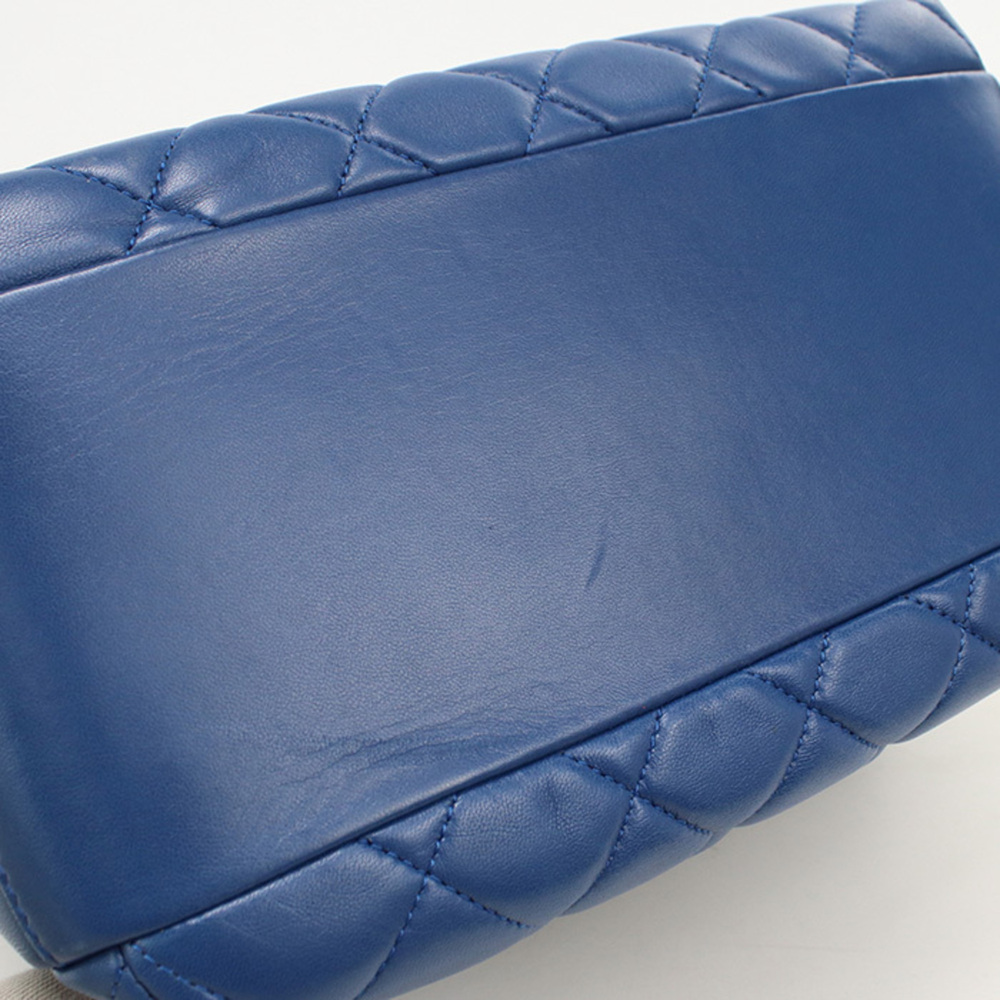 CHANEL Chanel handbag Matelassé women's blue - Picture 7 of 10